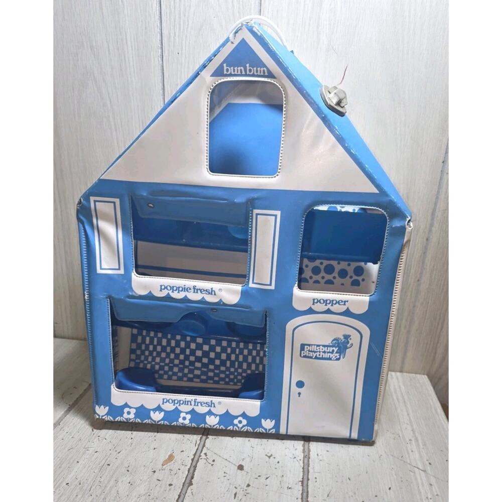 Vtg 1974 Pillsbury Doughboy Poppin Fresh Playhouse And 3 Dolls Rare READ FLAW - Picture 5 of 16